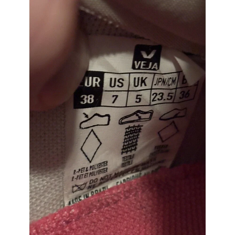 Veja V Condor‎ Mesh Natural Dried Petal Pink Size 7